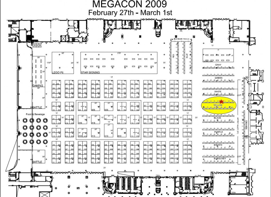 MegaCon Floor Plan